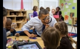 President Obama Visits The College Heights Early Childhood Learning Center