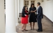 President Obama Talks With The First Lady And Tina Tchen
