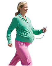 pregnant woman walking