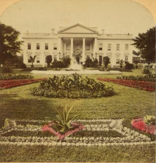 Image description: An animated gif that creates a three dimensional illusion by alternating between two photographs of the White House from the late 19th century.
Did you know that many libraries have 3D images that are over 100 years old? These images are called stereographs. The Library of Congress explains that &#8220;stereographs consist of two nearly identical photographs or photomechanical prints, paired to produce the illusion of a single three-dimensional image, usually when viewed through a stereoscope.&#8221;
Browse over 8,000 stereographs from the Library of Congress.
Or use the New York Public Library&#8217;s Stereogranimator to make your own animated gifs from stereographs.
Image courtesy of the New York Public Library.
