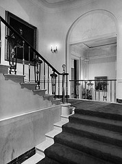 View of the Grand Staircase at the White House, 04/24/1952