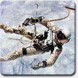 IMAGE: First American spacewalk
