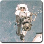 IMAGE: STS-96 Astronaut Tamara Jernigan performs EVA
