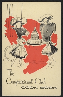 The Congressional Club Cookbook Postcard