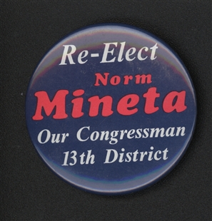 Norman Mineta Campaign Button