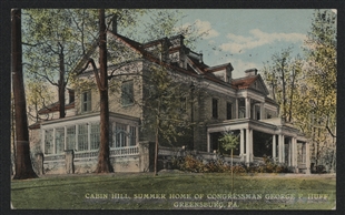 George Huff Residence Postcard