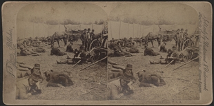 General Coxey's Weary Troops Stereoview