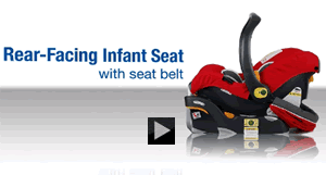 Rear-Facing Infant Seat with Seat Belt