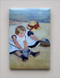 Children Playing on the Beach Magnet