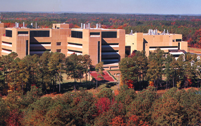 Aerial view of the NIEHS campus