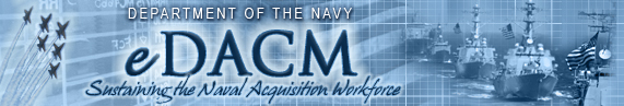 Department of the Navy - eDACM - Sustaining the Naval Acquisition Workforce