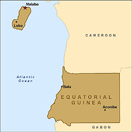 Map - Equatorial Guinea