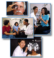 Collage of patients and professionals