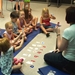 Children participating in a Learn and Play program learn their ABC’s.