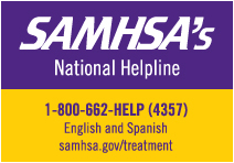 SAMHSA National Helpline 1-800-662-4357