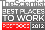 Best Place To Work Postdocs 2012