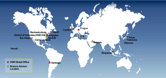 ONR Map - Locations Global