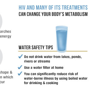 HIV and many of its treatments can change your bodys metabolism.