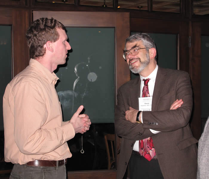 Photo of Drs. John Botson and Daniel Kastner at 2011 Decker Dinner