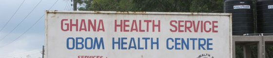 This clinic was about an hour north of Accra, Ghana. Note the 24-hour service. Most staff members live on site and are available at all times. 