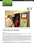 CREATING JOBS IN NEW HAMPSHIRE (October 5, 2011)