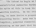 Zimmermann Telegram - Decoded Message. Record Group 59: General Records of the Department of State, 1756 - 1979. National Archives and Records Administration ARC Identifier 302022