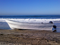 This panga boat was spotted off the coast of Carlsbad beach carrying more than 3,000 pounds of marijuana.