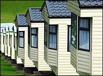 Photo of mobile homes.