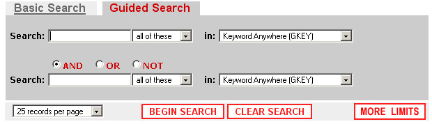 Image of Guided Search Box