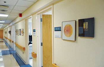 Hospital hallway.