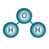 Illustration of hydrogen and oxygen atoms