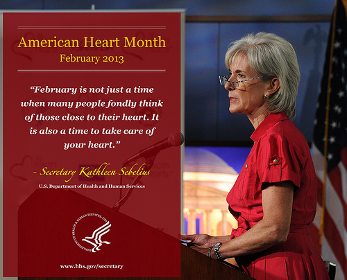 HHS Secretary Heart Month Infographic. Click to see a full size image.