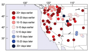 Observed Spring Snowmelt Dates