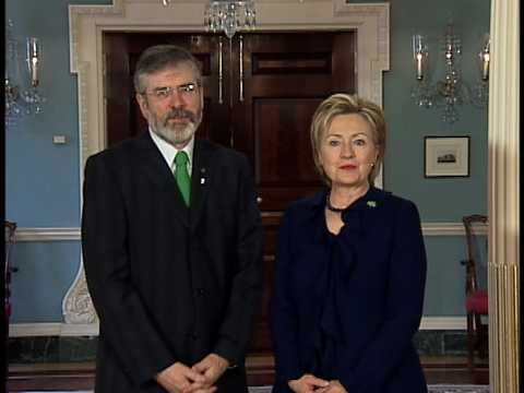 Click here to play the video Remarks With Sinn Fein President Gerry Adams