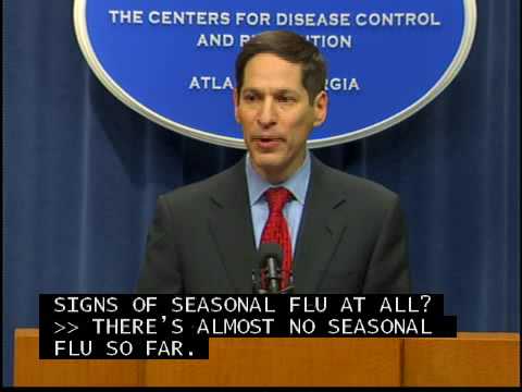 3 de noviembre de 2009 Informe de los CDC sobre la gripe H1N1 y la distribución de la vacuna. El informe estuvo a cargo del Dr. Thomas R. Frieden, director de los CDC.