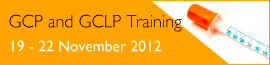 GCP and GCLP Training 2012

