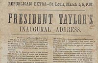 Republican Extra--St. Louis, March 5, 5p.m. President Taylor's Inaugural Address.