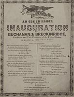 An Ode in honor of the inauguration of Buchanan & Breckinridge, President and Vice President of the United States, March 4, 1857 