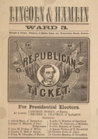Lincoln & Hamlin, Ward 5 .
                    . . Republican Ticket 