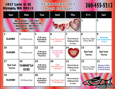 February Events Calendar
