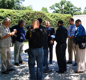 Journalists at Arlington National Cemetery