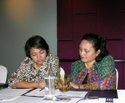 Indonesia Marketing Representatives Dewi Arum and Marintan Tobing