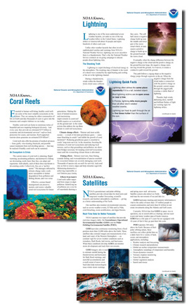 NOAA fact sheets.