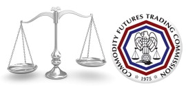 CFTC logo with the scales of justic