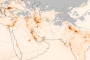 Pollution across Southwestern Asia