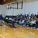 David and Leon answer questions from students at the school assembly in Siskiyou.