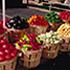 Bushel baskets of produce