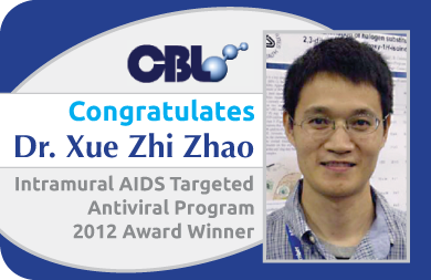 Photo: Dr. Xue Zhi Zhao, Intramural AIDS Targeted Antiviral Program 
2012 Award Winner