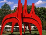 'Cheval Rouge (Red Horse),' 1974, Alexander Calder.  American, 1898-1976, painted sheet metal.  Courtesy Calder Foundation, New York