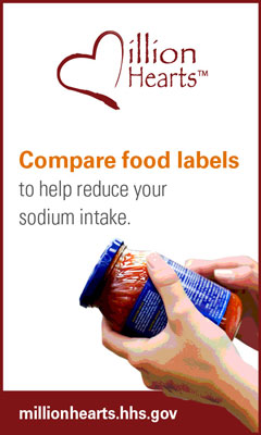 Compare food labels to help reduce your sodium intake.